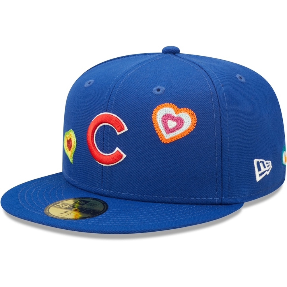 NWT New Era Chicago Cubs Hearts Hat 7 5/8